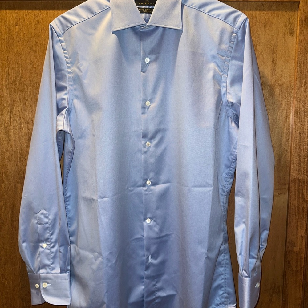 Ike Behar Sky Blue Dress Shirt